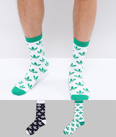 Зеленые носки с принтом трилистника adidas Originals CE5709 - Зеленый