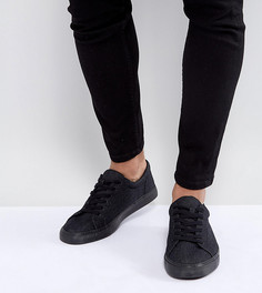 Кроссовки цвета темного денима на шнуровке ASOS - Черный
