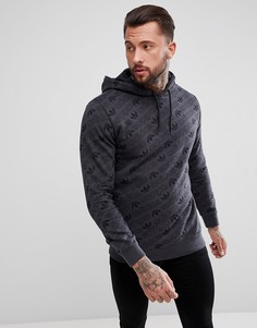Черный худи с принтом adidas Originals CE1554 - Черный