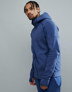 Темно-синий худи adidas ZNE 2 CE4259 - Темно-синий