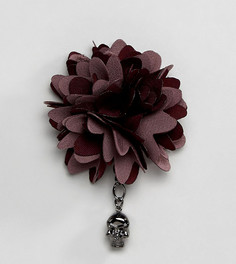 Булавка на лацкан с цветочной отделкой Noose &amp; Monkey - Красный