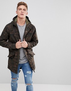 Легкая парка с камуфляжным принтом Jack &amp; Jones Originals - Зеленый