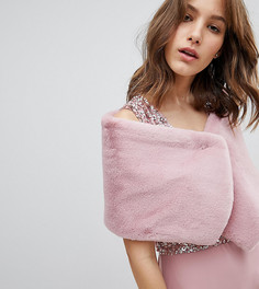 Кейп из искусственного меха Maya - Розовый