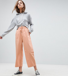 Розовые широкие брюки ASOS - Розовый