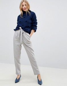 Брюки-галифе с поясом оби ASOS - Серый