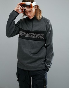 Свитшот на флисовой подкладке с молнией 1/4 DC Shoes Snow Banner - Серый