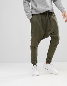 Легкие джоггеры заниженного кроя цвета хаки ASOS - Зеленый