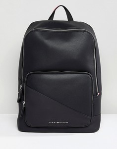 Черный рюкзак из искусственной кожи Tommy Hilfiger - Черный