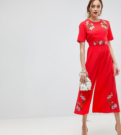 Комбинезон с вышивкой ASOS TALL - Красный