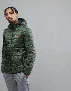 Зеленая дутая куртка Lyle &amp; Scott - Зеленый