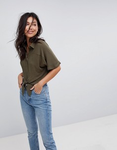 Блузка с завязкой ASOS - Зеленый