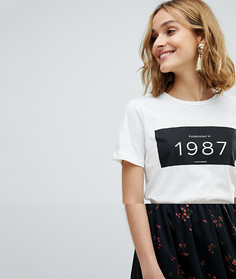 Футболка с принтом 1987 Vero Moda - Белый