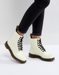 Ботинки с блестками Dr Martens Pascal - Белый
