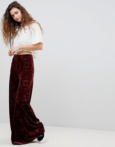 Брюки из мягкой шенили Free People Lovin Feeling - Красный
