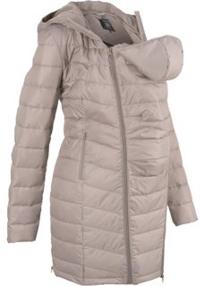 Пальто стеганое с карманом-вставкой для малыша (натуральный камень) Bonprix
