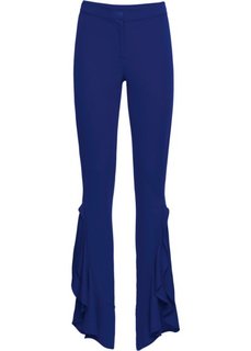 Брюки с воланами (полуночная синь) Bonprix