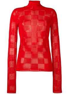джемпер с отворотной горловиной MSGM