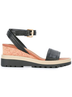 босоножки на танкетке See By Chloé