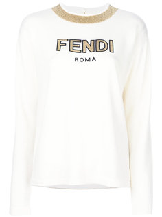 толстовка с принтом логотипа Fendi