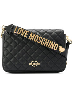 стеганая сумка на плечо Love Moschino