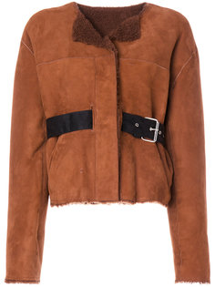 куртка из овчины с поясом Isabel Marant