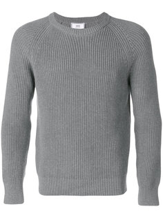 ribbed crew neck sweater Ami Alexandre Mattiussi