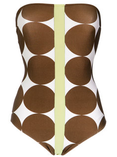 printed bandeau swimsuit Adriana Degreas