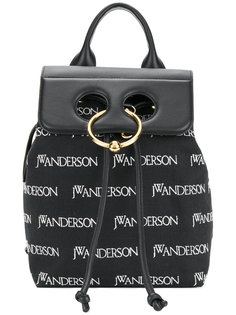 Pierce logo embroidered backpack JW Anderson