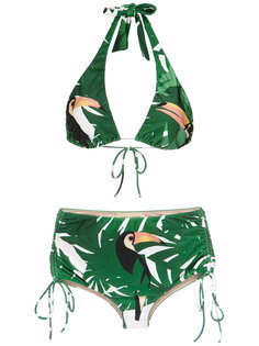 tropical print bikini set Adriana Degreas