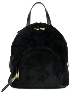 мини рюкзак с логотипом Miu Miu
