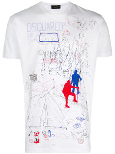 Bad Camp print T-shirt Dsquared2