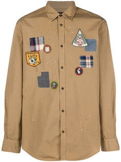 badge embroidered shirt Dsquared2