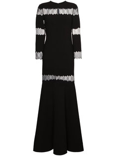 платье с кружевной вставкой  Huishan Zhang