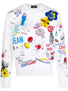 graphic print sweatshirt Dsquared2