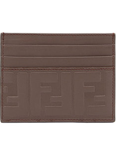 embossed FF card holder Fendi