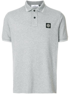 футболка-поло с контрастной окантовкой Stone Island