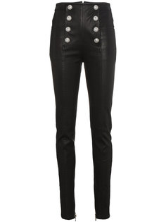 брюки скинни с завышенной талией  Balmain