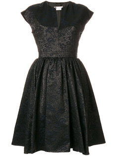 расклешенное платье с поясом Lanvin