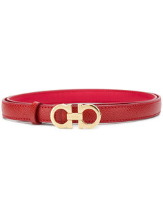 ремень со сдвоенной пряжкой Gancio Salvatore Ferragamo