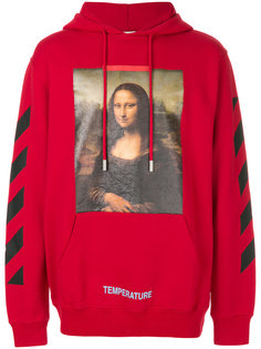 толстовка с капюшоном и принтом Mona Lisa Off-White