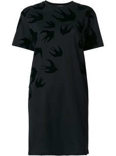 футболка с принтом ласточек McQ Alexander McQueen
