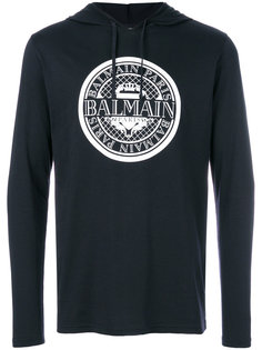 drawstring logo hoodie Balmain