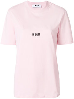 футболка с принтом-логотипом MSGM