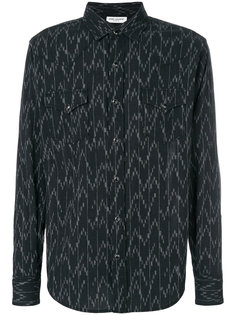 jacquard pixel print shirt Saint Laurent