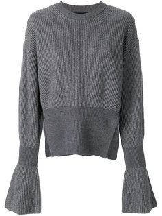 вязаный свитер с расклешенными рукавами Alexander Wang