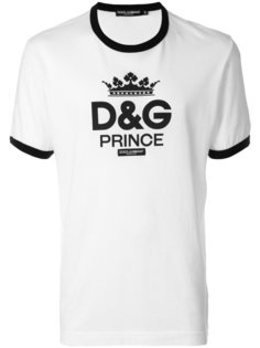 футболка с принтом-логотипом Dolce &amp; Gabbana