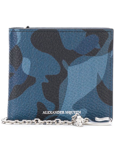 бумажник с камуфляжным принтом  Alexander McQueen