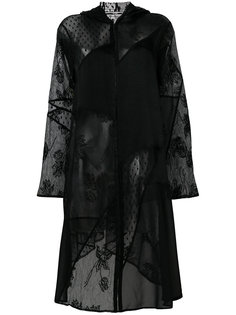 полупрозрачное платье в стиле пэчворк  McQ Alexander McQueen