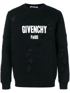 distressed logo sweatshirt Givenchy