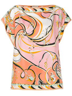футболка с абстрактным принтом  Emilio Pucci